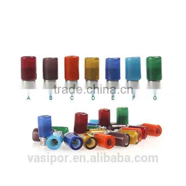 wholesale hot colorfull big opening drip tip pyrex 510 glass mouthpiece