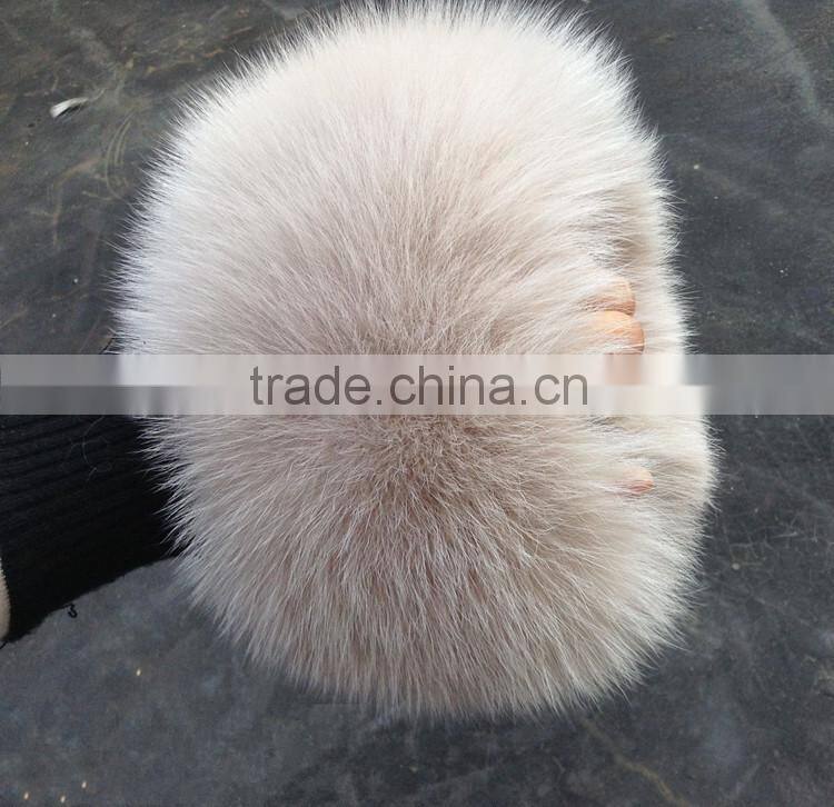 Winter Oversleeve For Jacket And Coat Luxurious Fox Fur Real Fur Cuff