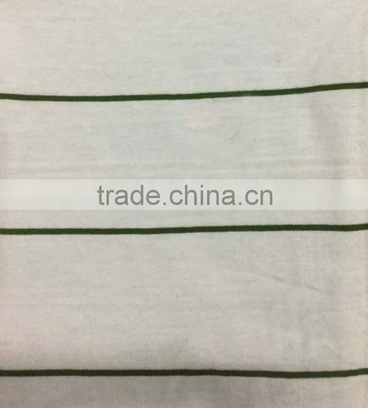 yarn dyed knitted jersey stripes fabric stocklot 193