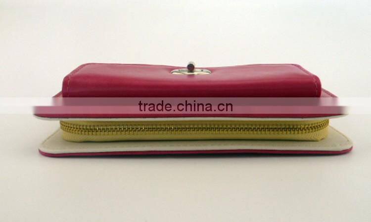 Rose long purse trend girls wallets stylish girl pocket wallet good looking money bag