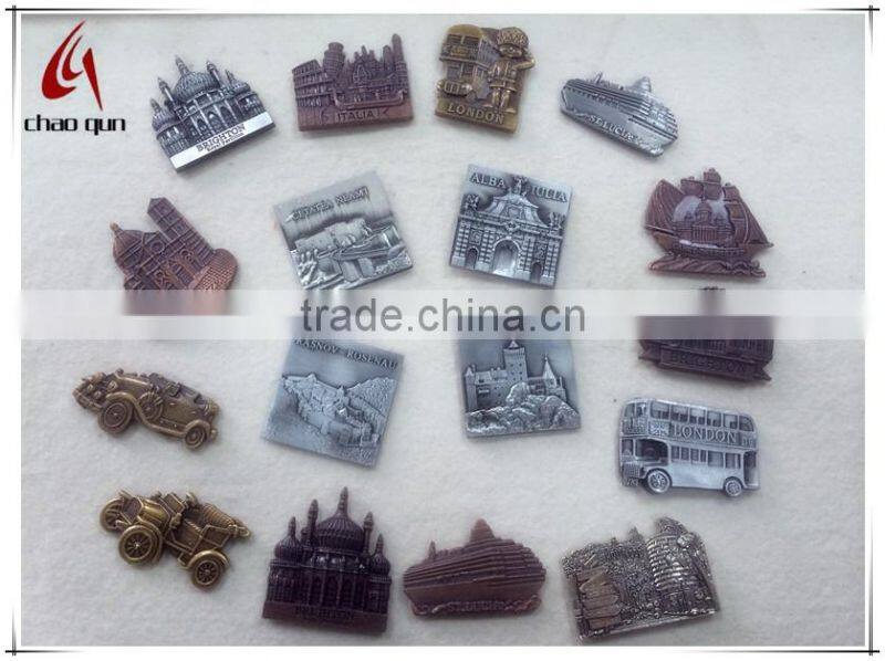 fashionable ship shape metal fridge magnet