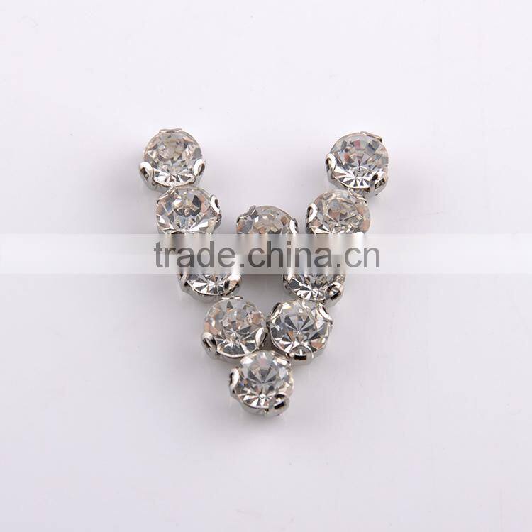 Crystal claw glass rhinestones sew on glass rhinestone beads
