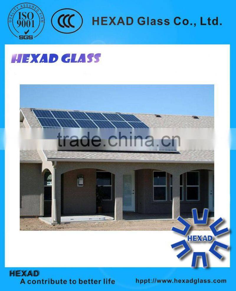 HEXAD High Quality Light Transmittance solar panel cover glass thickness 3.2mm with ISO Certificate