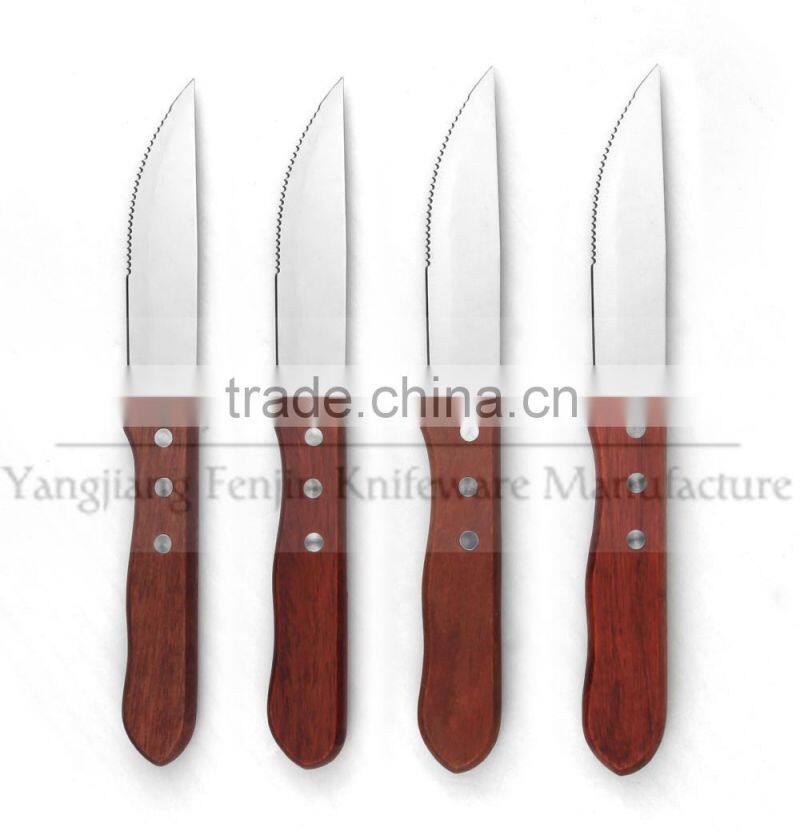4PCS Clam Shell Package POM Serrated Steak Knife Set