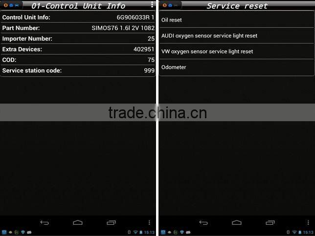 OBD 2 iOBD2 Oxygen Sensor Reset Tool For VW Car Scanner Doctor for Android