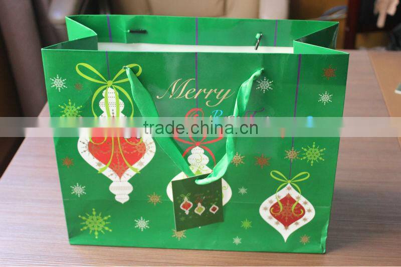 2014 hot sale good quality christmas gift paper bag