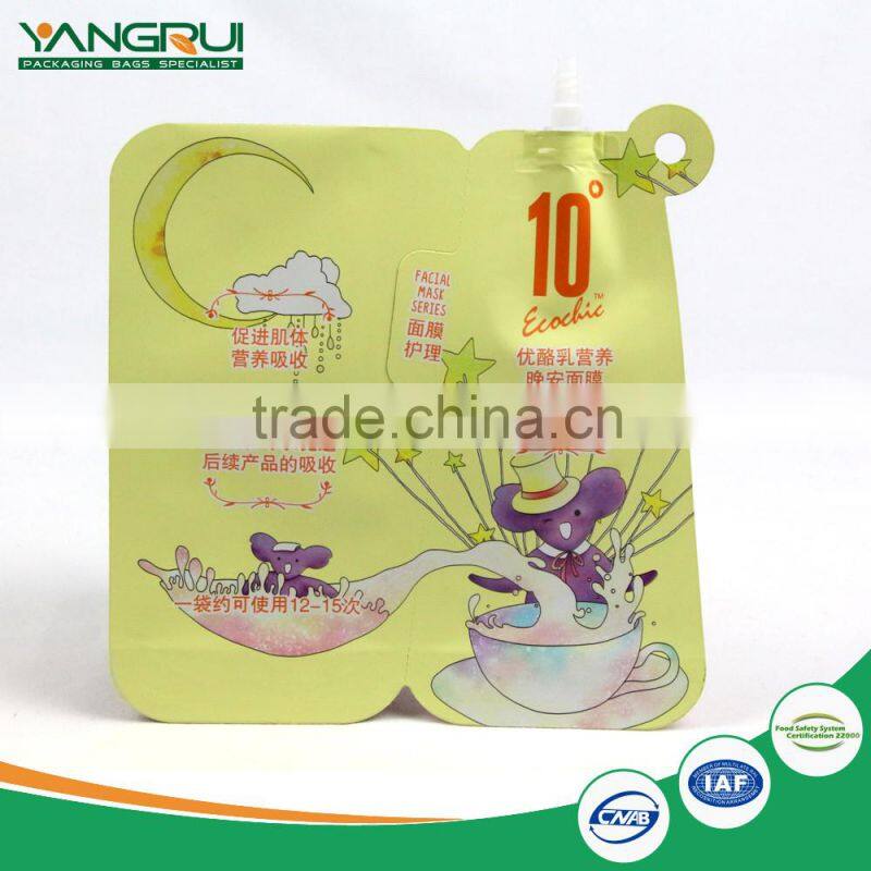 laminated aluminum foil bag stand up pouch with spout