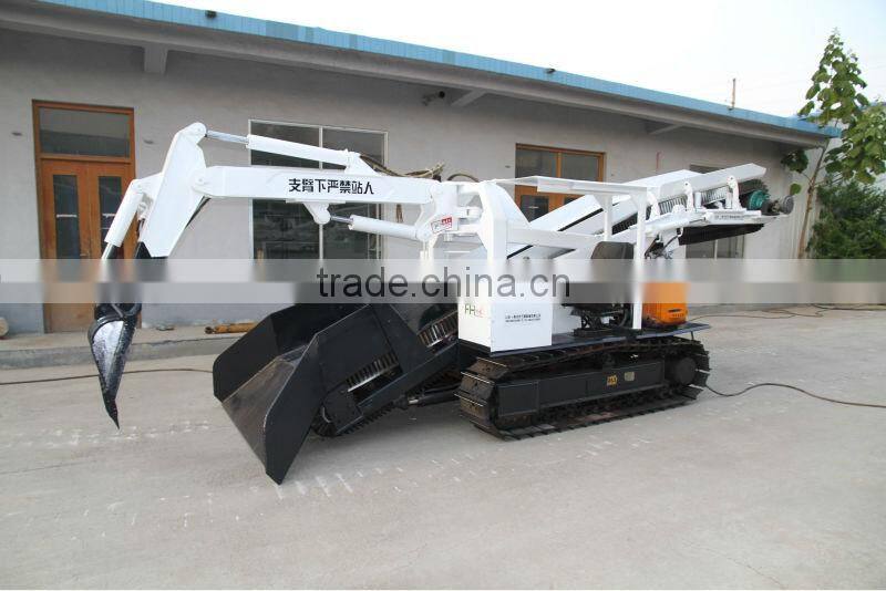 crawler-type grilled slag machine for underground mine