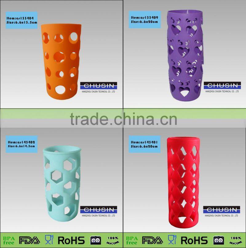 Fox shaped hand water bottle silicone bottle cover