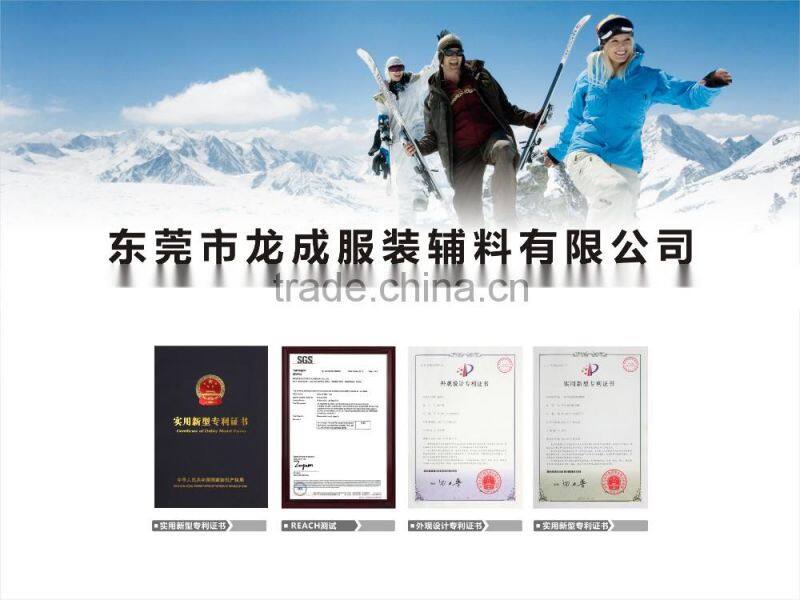 Popular plastic hook and loop fastener tap for garment