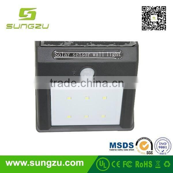 Vintage waterproof IP 66 low price 18LM 2V 120MA solar wall lamp light for hotel garden