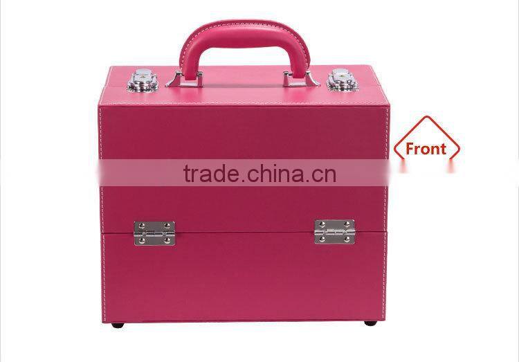 Factory Price Pink Vanity Cosmetic Case Makeup Box