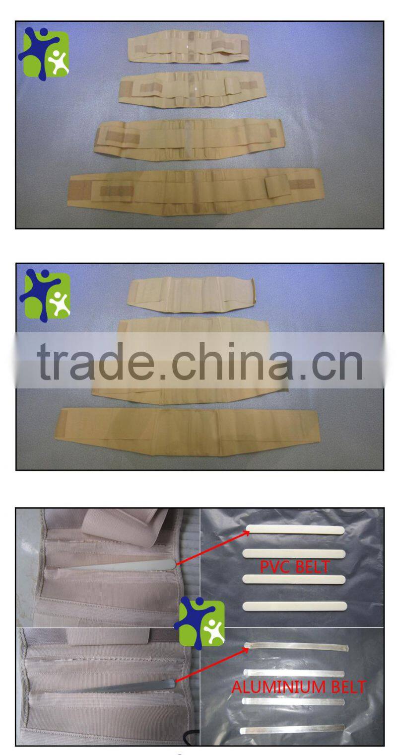 back support with Aluminium belt