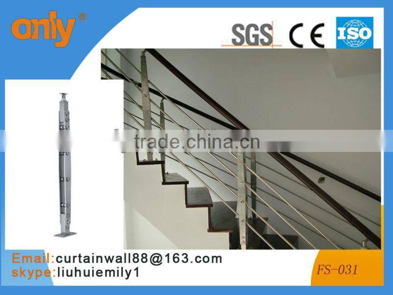 Stainless steel glass railing post