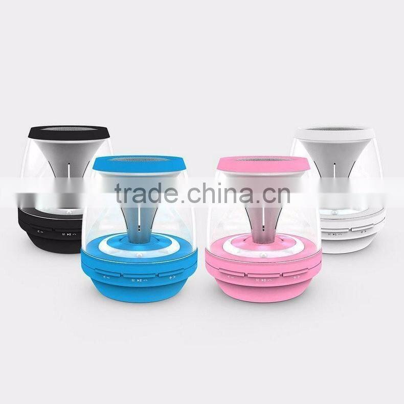 Wireless LED Bluetooth speaker Hi-Fi speaker with TF card aux FM Mic
