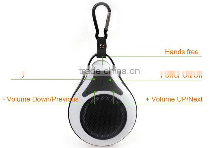 Wireless Mini Waterproof Shower Bluetooth Speaker with Suction Cup