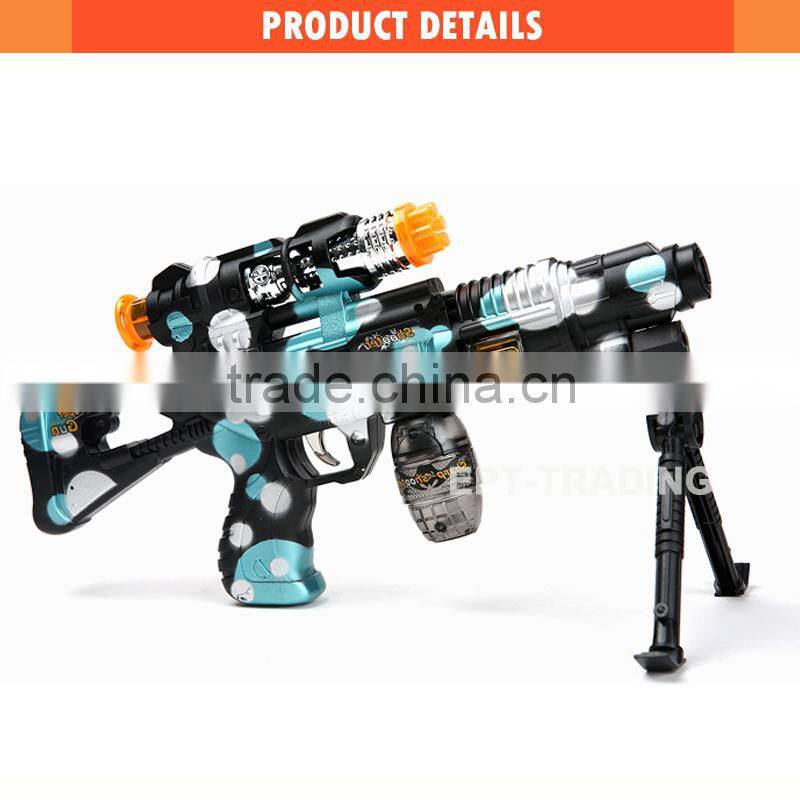 Hot selling kids funny electric plastic toy gun with light and sound