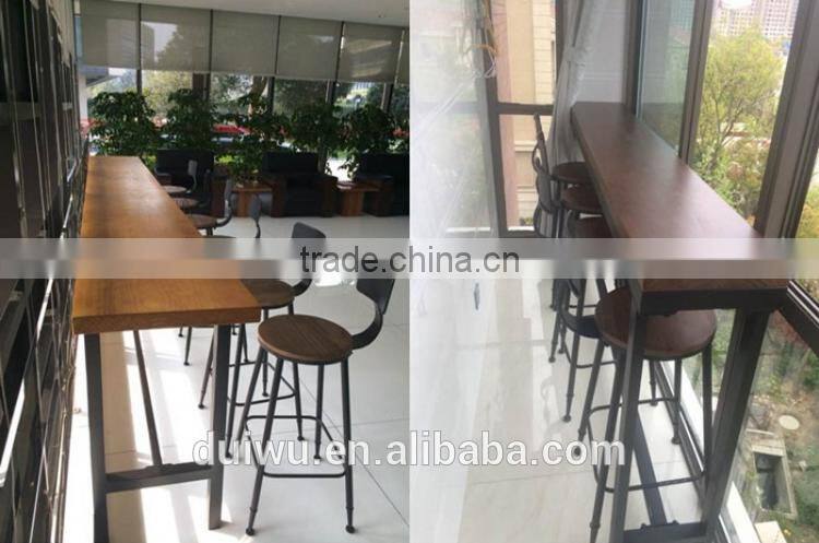 High black wrought iron swivel restaurant chairs