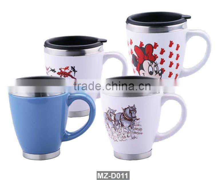 stainless steel ceramic mug