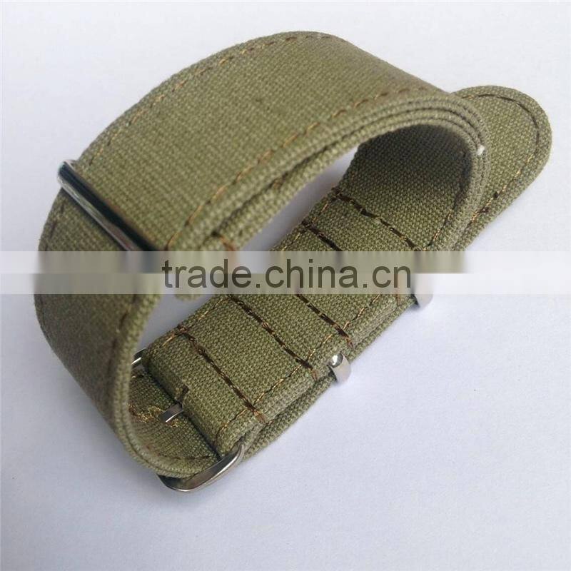 Canvas Material Fashion Wrist Watch Band