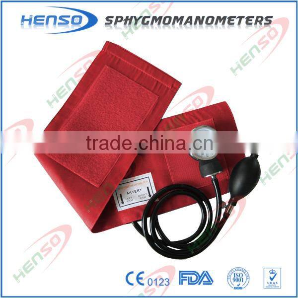 CE approval Aneroid Sphygmomanometer without D-ring, PVC bulb and bag
