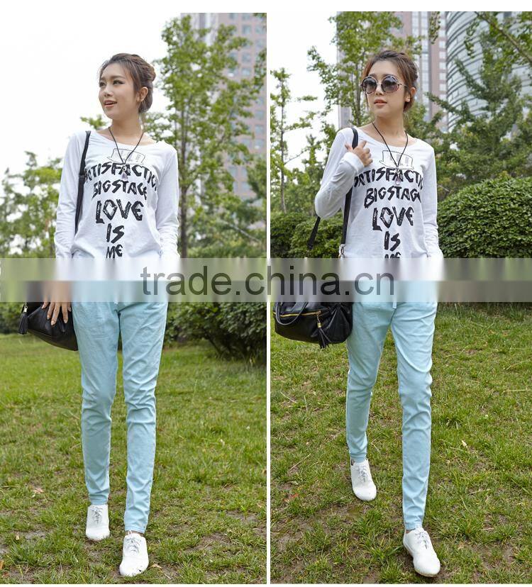 Women's thin linen trousers