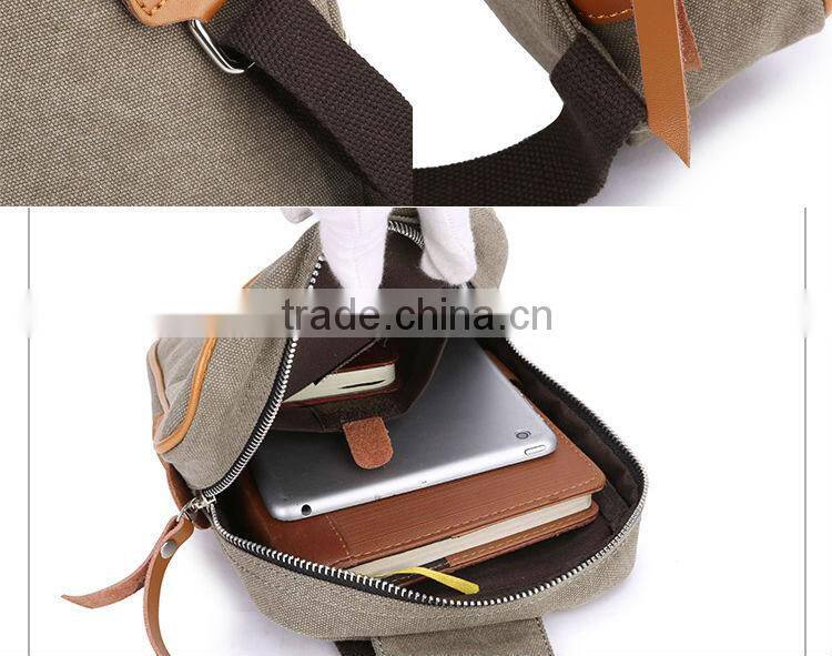 vivisecret canvas backpack fabric,canvas one strap backpacks for teenage