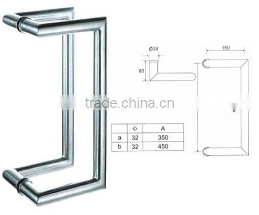 glass door tubing pull handle