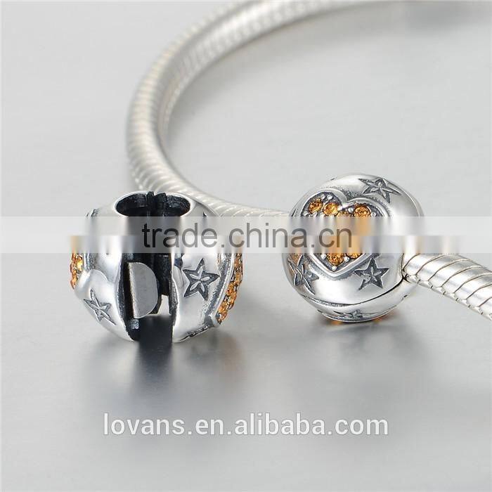 Wholesale Gemstone 925 Sterling Silver Slide Charms