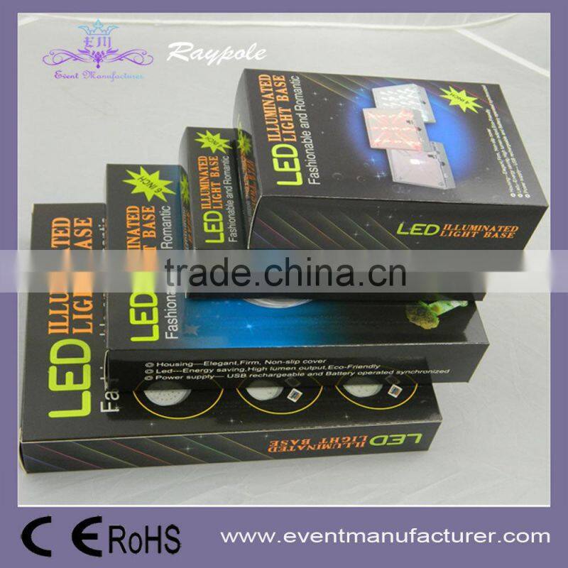 15CM Wedding table centre decoration RGB Led Centerpiece Light Base