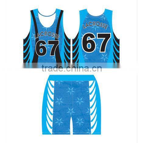 new style promotional lacrosse uniform for wholesales