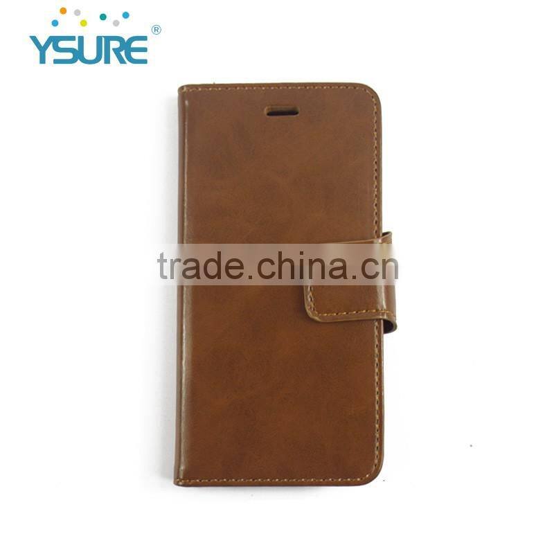 2016 New Colorful Style Hot Sales PU Leather Cases for iphone6 with Three Card Slots and Stand