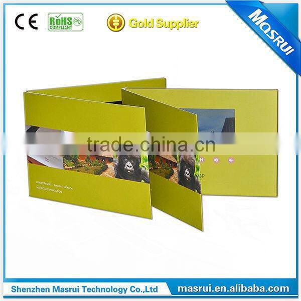 2015 NEW arrival video brochure / video book / video card