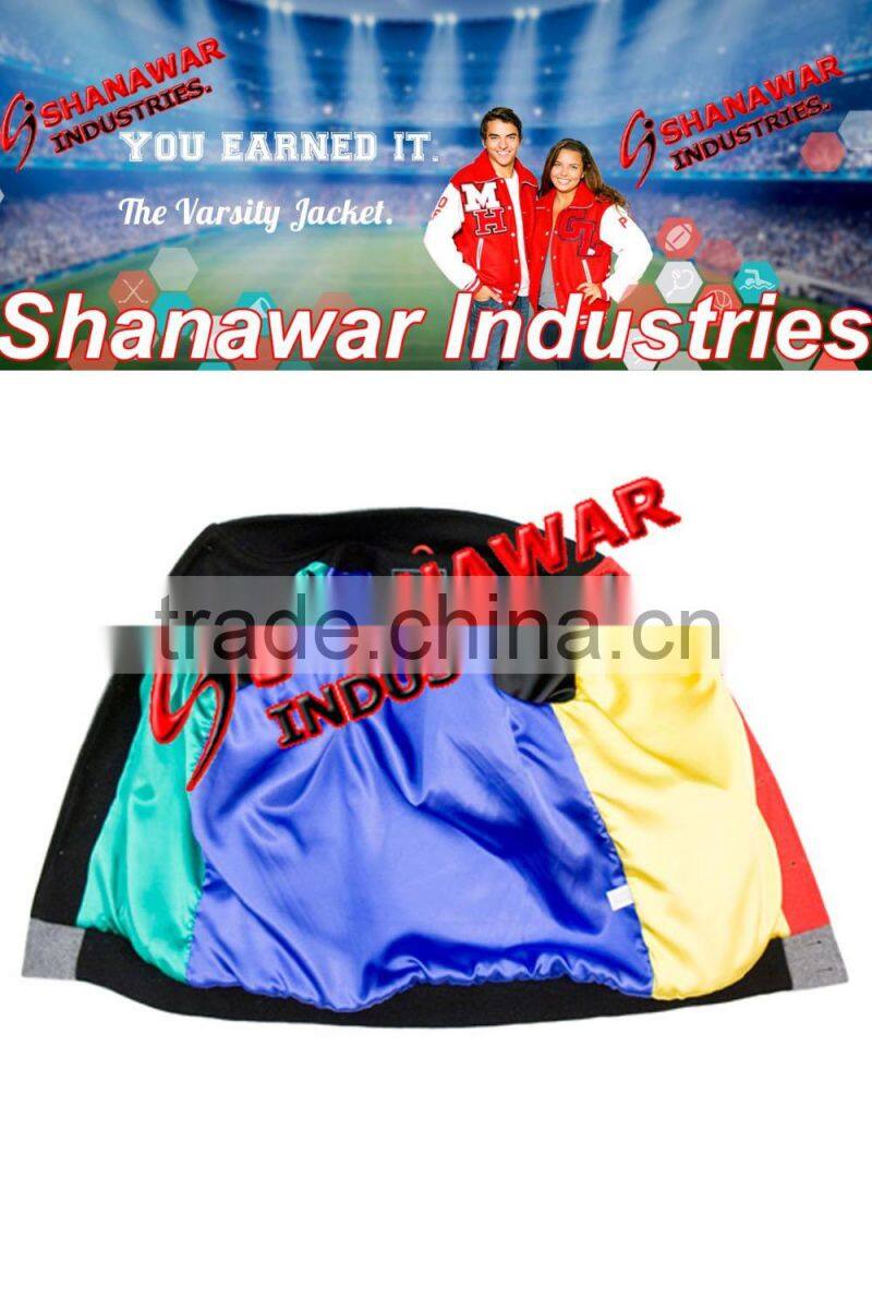 Mens Womens Varsity letterman jackets with hood, custom varsity jacket with chenille patches & embroidery logos, varsity jacket