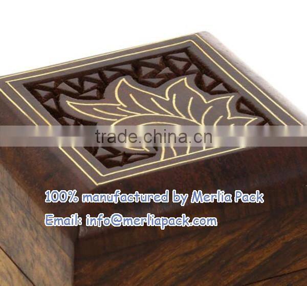 Personalized Laser Engraved Wood Ring Box Gifts for Wedding Bride Groom Hers Box