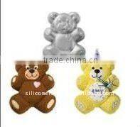 2015 new design cute bear shape silicone baking mould