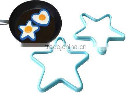 2016 high quality food grade star shape silicone egg former tools