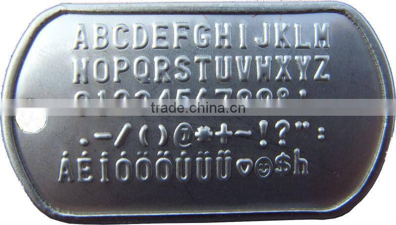 Germany dog tag embossing machine