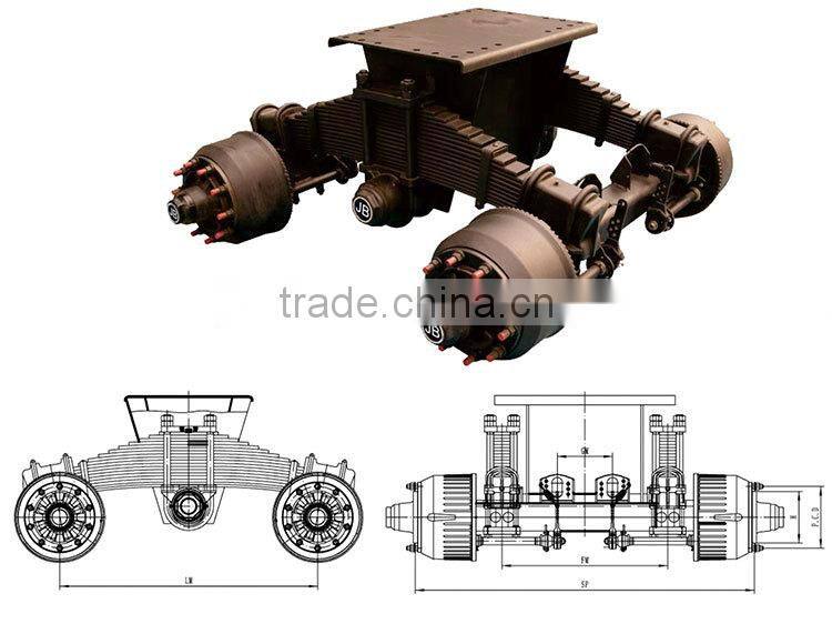 Professional bogie axle