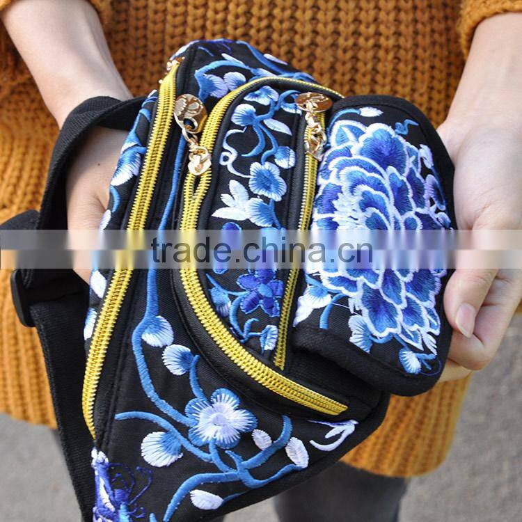 China manufacory hot sale, fashion waist bags cheap women pocket bag shoulder bag