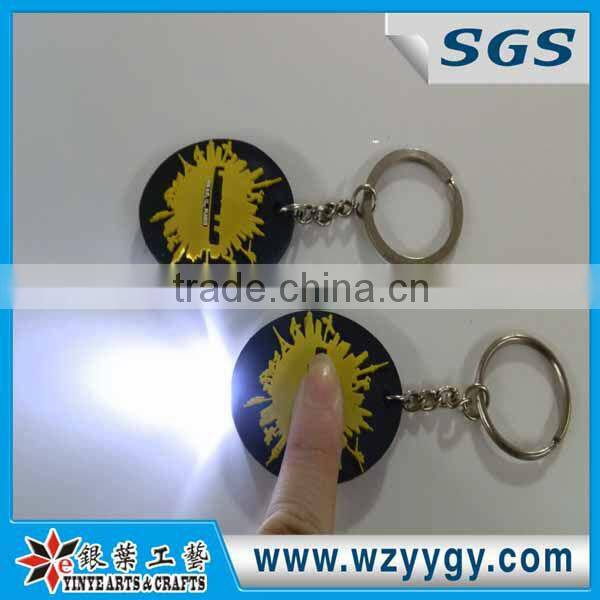 Flash T shirt shape led light keychains key rings