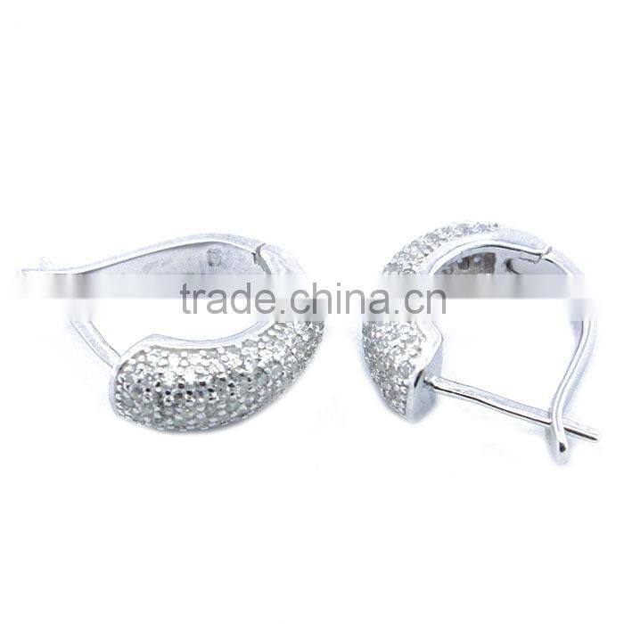 High quality 925 sterling silver loop earring