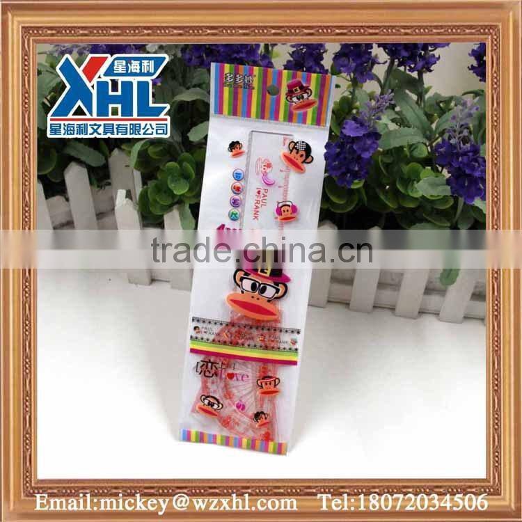 girls cartoon 15cm plastic scale ruler