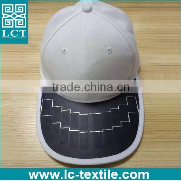 baseball cap with built-in solar panels mounted on the bill charges your phone LCTC-0268
