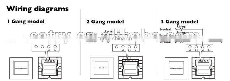 1 GANG TOUCH AND REMOTE SWITCH, SMART WIRELESS SWITCH