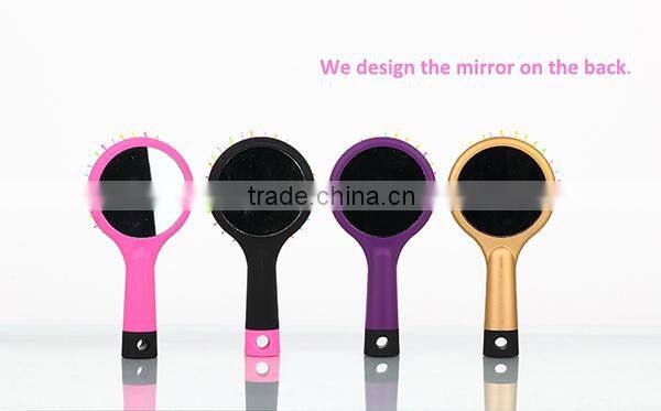 My girl 2016 Hot sale new design ceramic hair straighteners with double round hair brushes