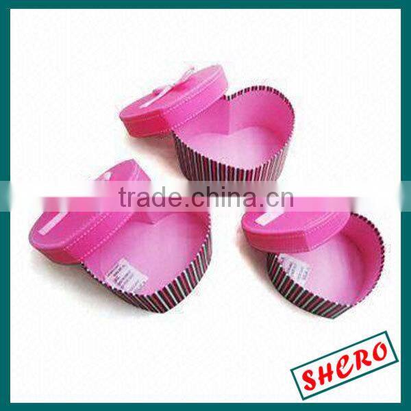 Creative Pink Heart Shape Gift Box With Knob