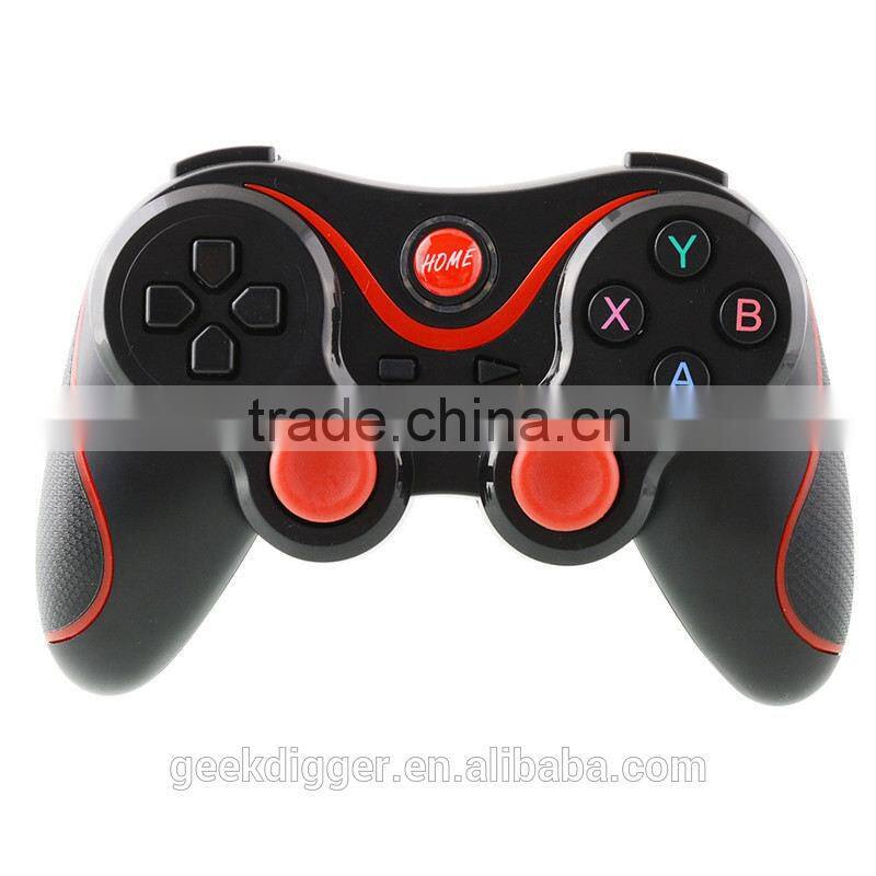 No MOQ T3 Wireless Bluetooth Game Gamepad Joystick Black+Red android wireless game controller