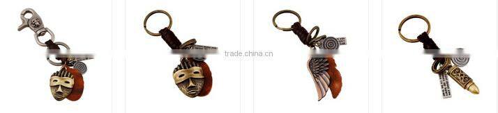 Men's Vintage leather accessories leather keychain