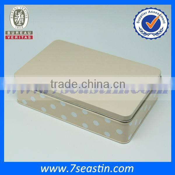 christmas butter cookie box rectangular metal box